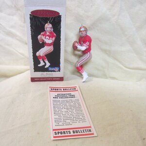 KEEPSAKE ORNAMENT, JOE MONTANA, FOOTBALL LEGENDS SERIES